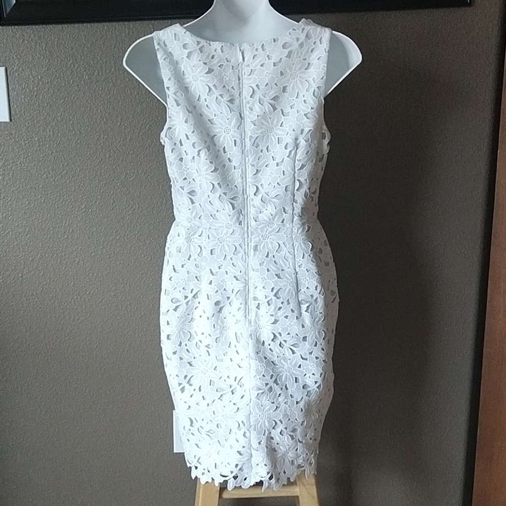 LOFT Lace Midi Dress - Picture 3 of 7
